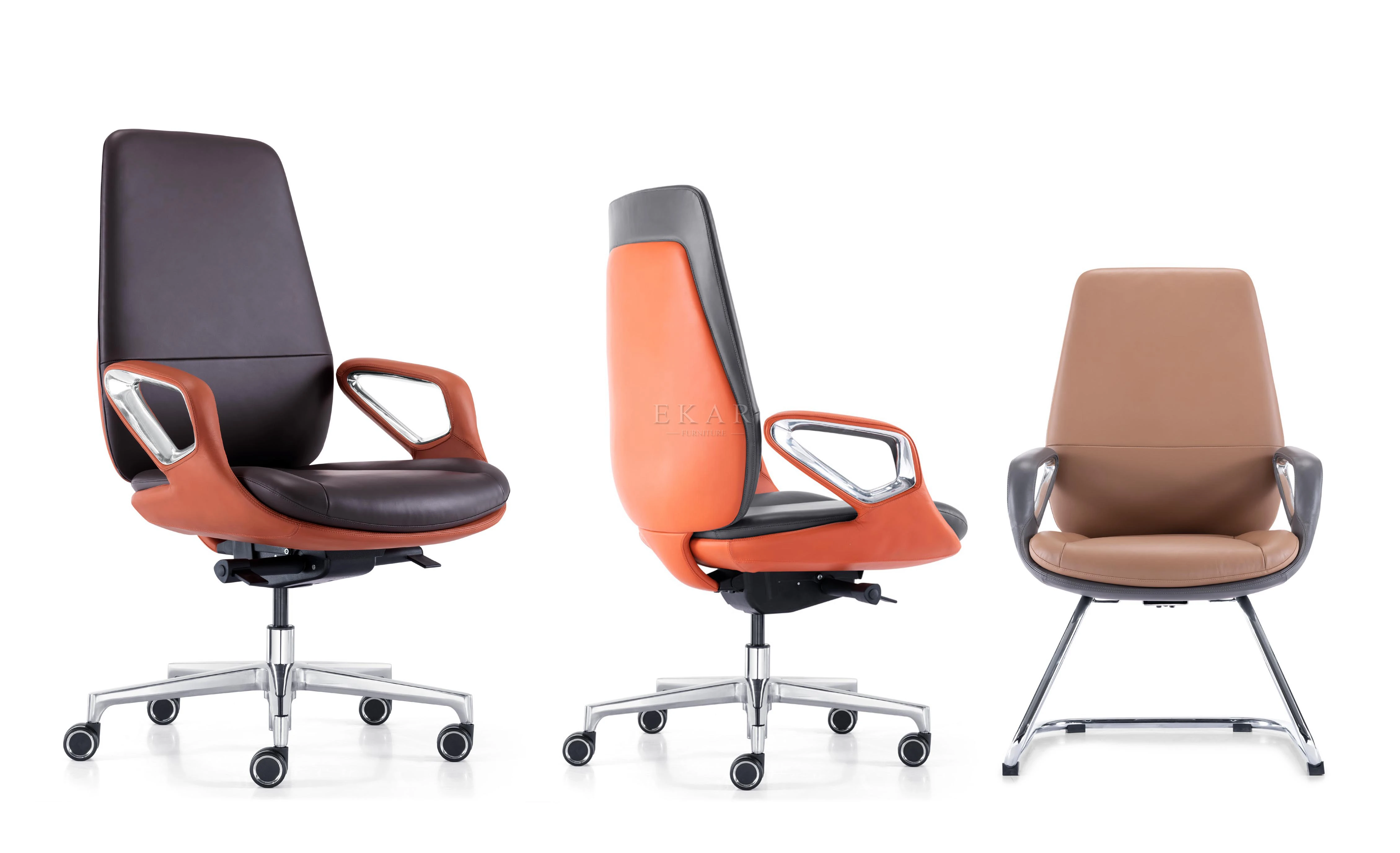 Modern Office Meeting Room Pu Leather Conference Arm Chair details