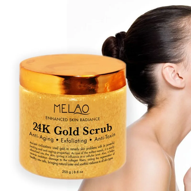 Melao Pure 24k Gold Body Scrub Foot Massage Cream Remove Dead Skin ...