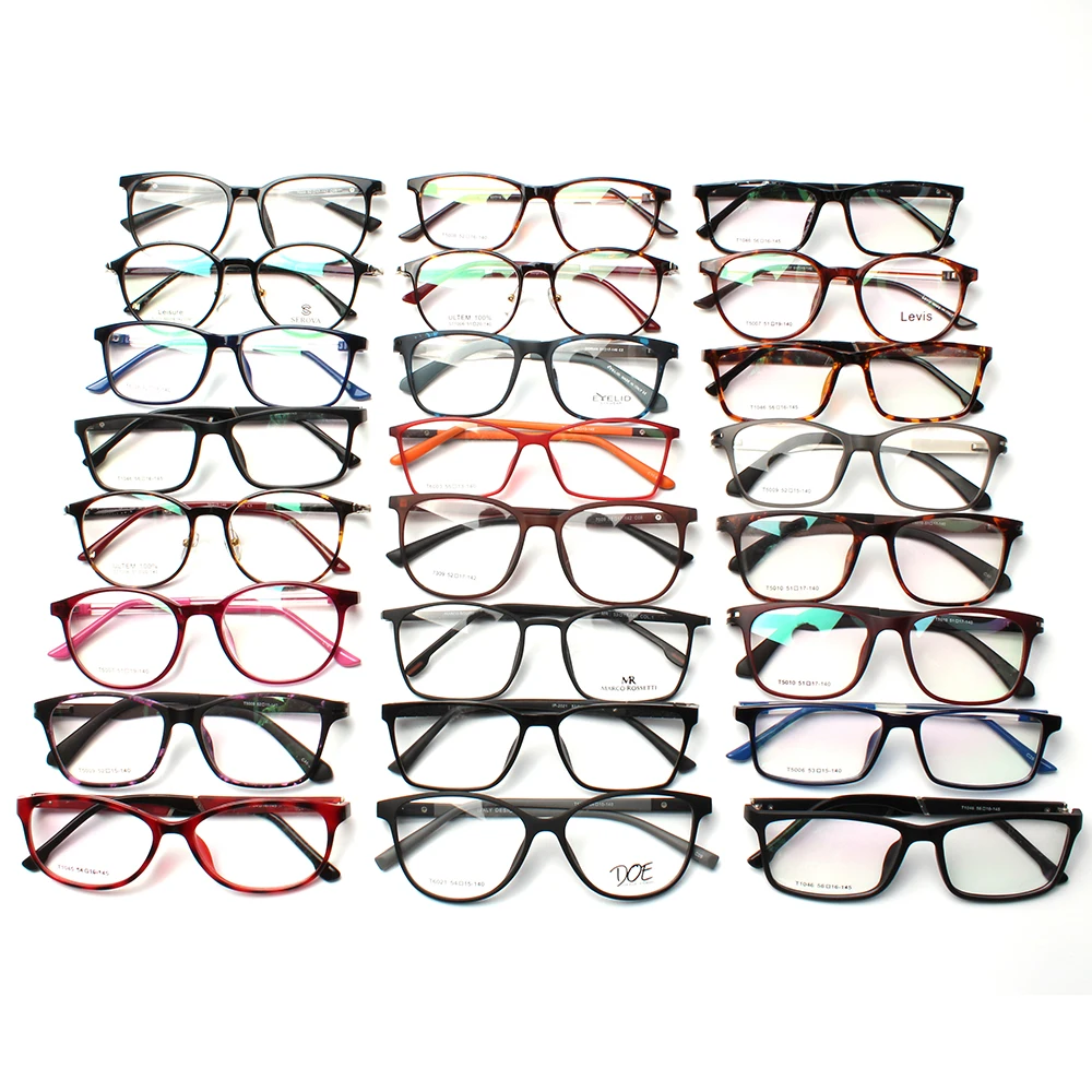 Cheap Stock Assort Eye Glass Frames Ready Made Mixed Colors High