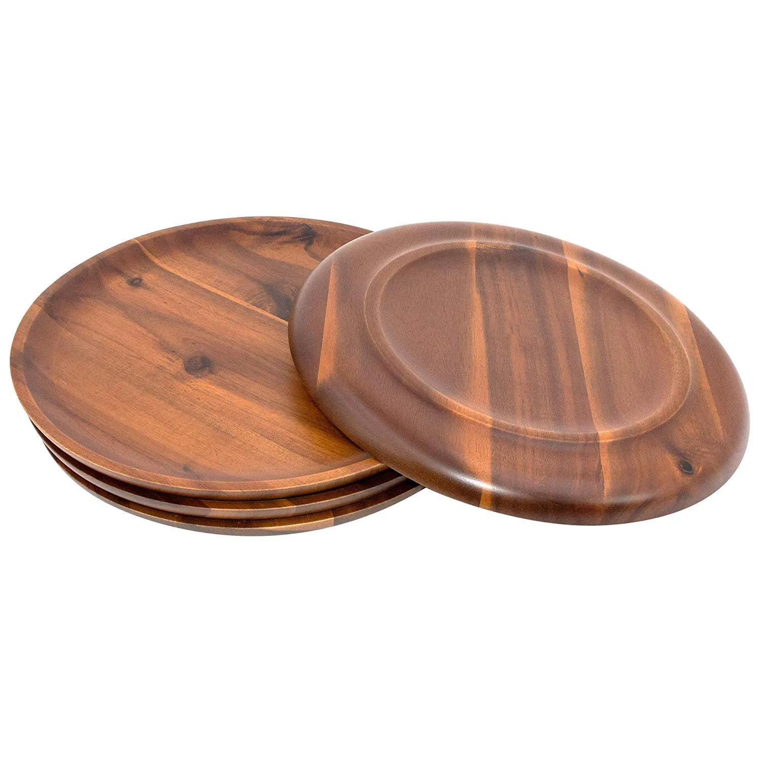 Custom Kitchen Wood Product Unbreakable Dinnerware Food Snack Plates