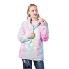 Factory Wholesale Tie Dye Faux Fur Pullover Sweater