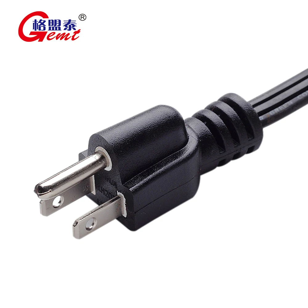 Us Ac Power Cord Three Prongs 3 Prong Nema 515p To Iec320 C15 18 Awg