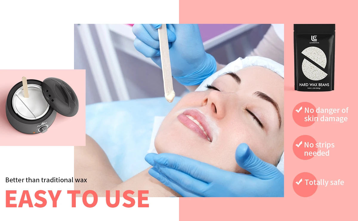 Lcorewax 100 Painless Brazilian Wax Hard Wax Beads Wax Bean Set 100g