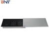 for conference room table AV solution manual sliding design desk mount media power socket