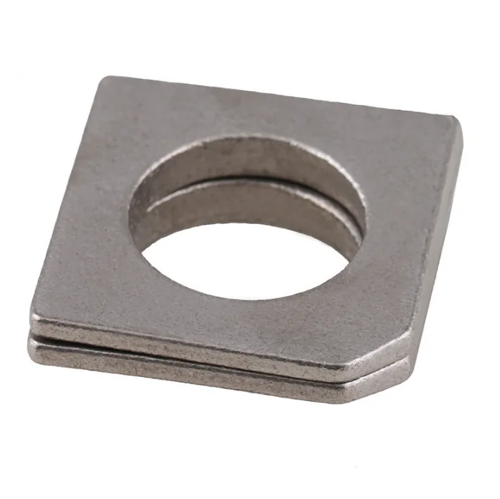 M6 M8 M10 M12 Galvanized Square Round Hole Taper Washers For Slot