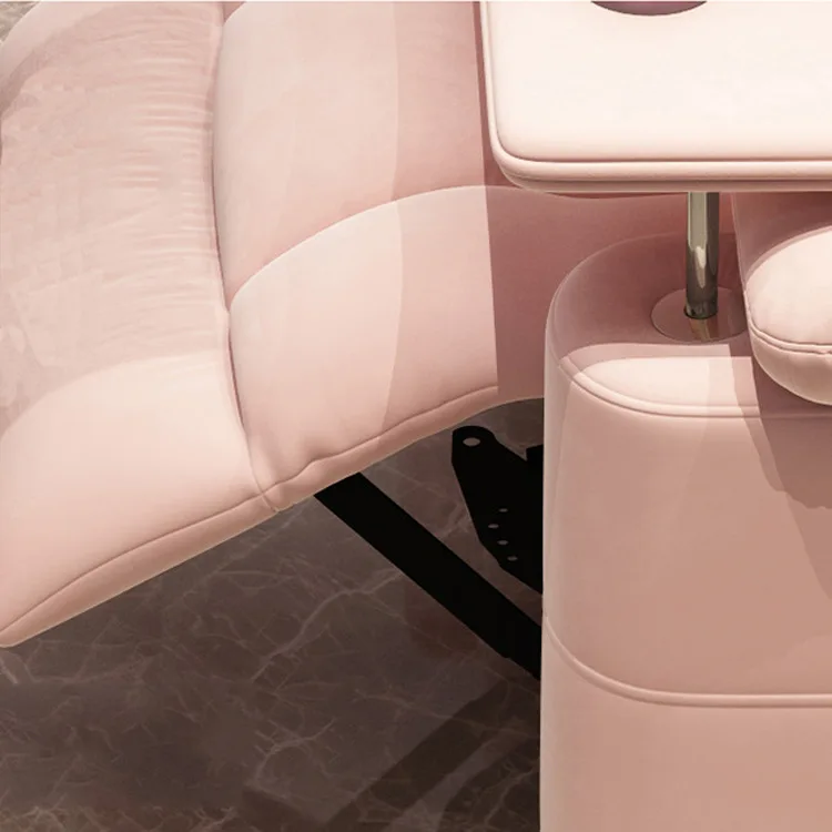 Luxury Design Pink Nail Salon Manicure Chair Foot Spa Nail Table