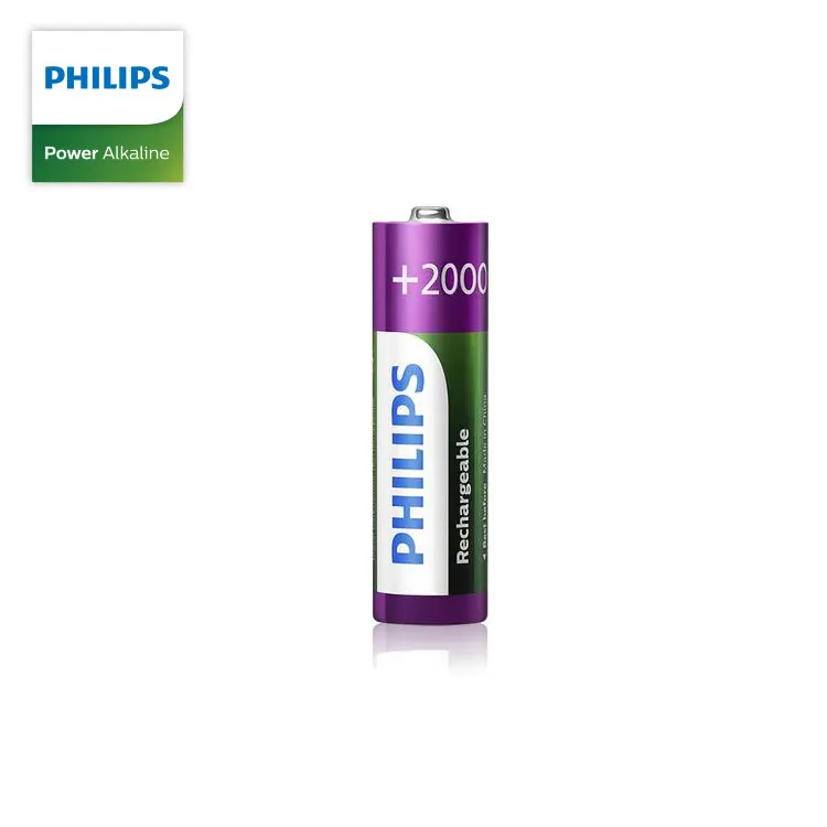 Philips NiMH rechargeable battery AA1.2V 2000mAh battery for remote control toys