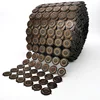 wholesale 6 row gold LCT color Plastic ornament sunflower shaped rhinestone Sequins ribbon trimming roll for wedding decor