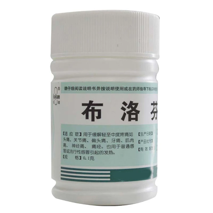 
Ibuprofen Tablets Antipyretic Analgesics Treatment Common Cold or Influenza Pain Relieving 