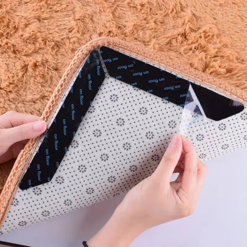 Adhesive Grippers For Rugs Dual Sided Anti Curl Corner Side Gripper