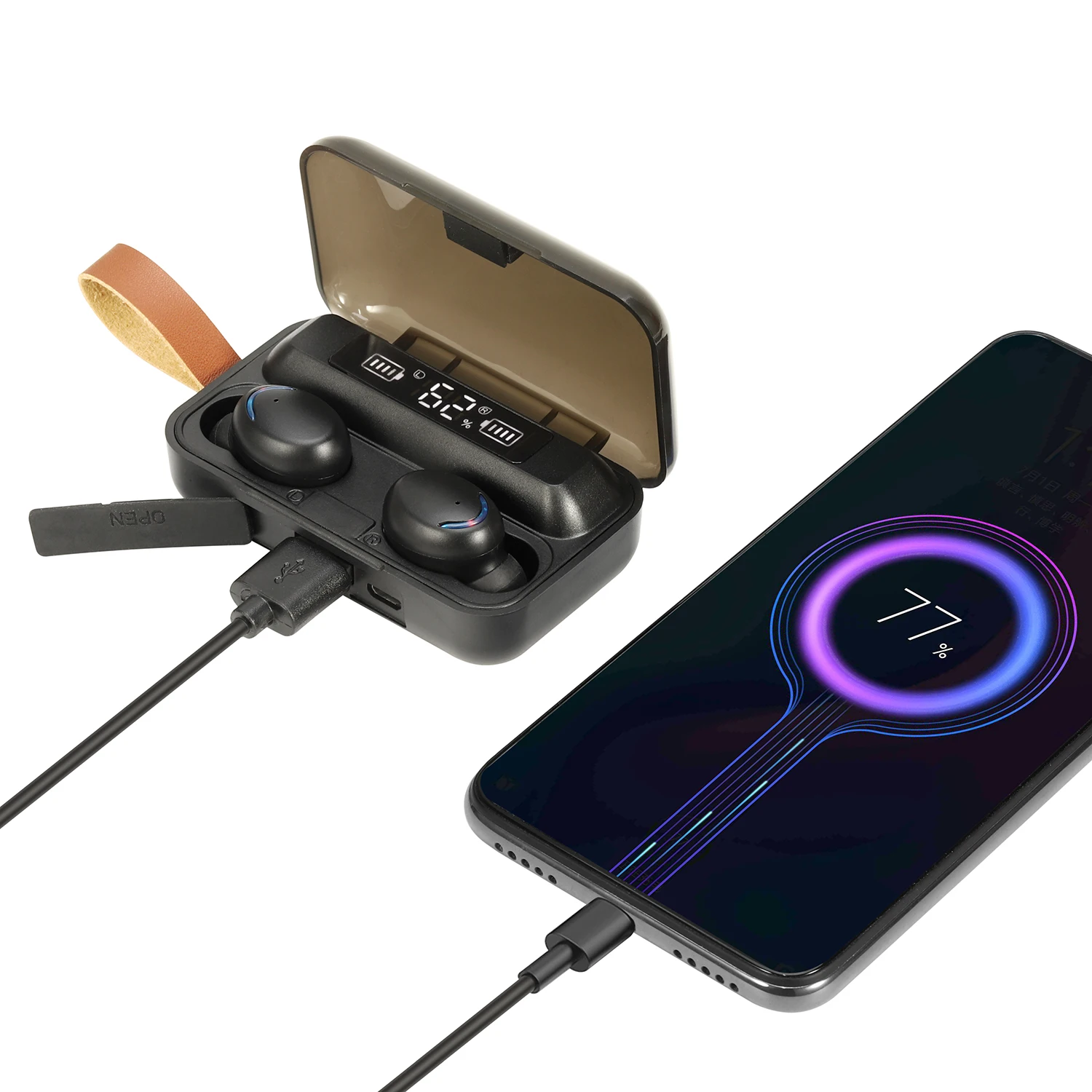 Hidden Invisible Bluetooth Earphone Microphone Mic Usb Tws Music Sport