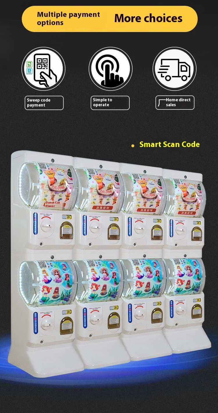 Manufacturer Wholesale Children's Coin Operated Double Layer Capsule Toy Machines Various Countries & Japanese Yen Capsule Toys