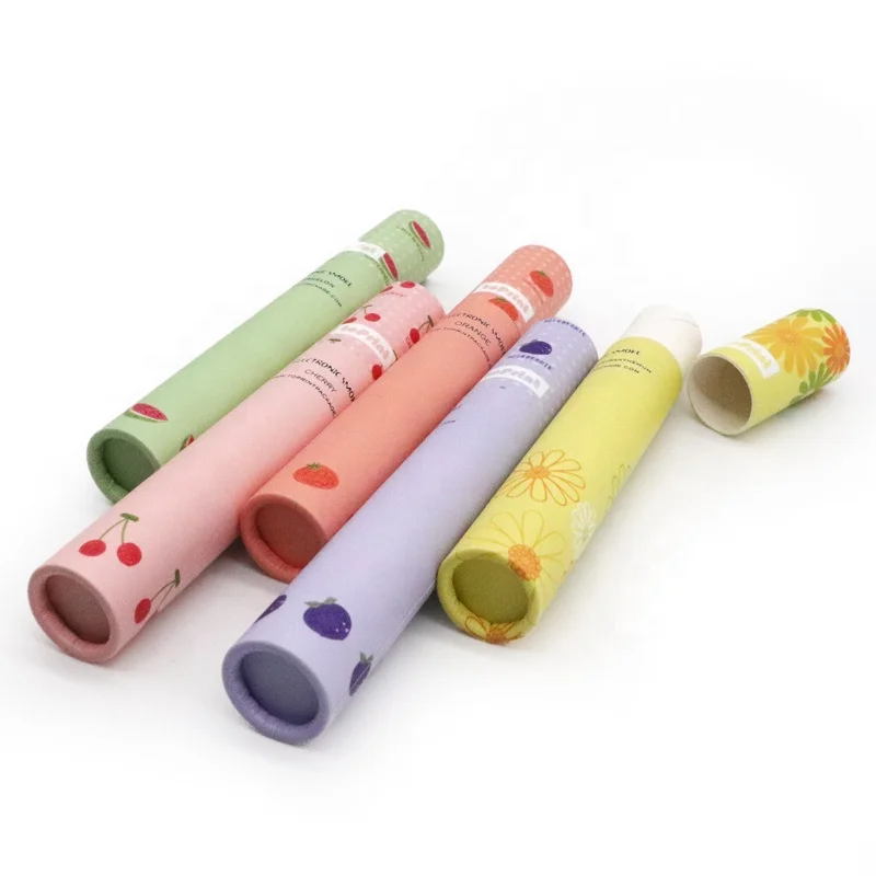 
Biodegradable Perfume Bottle Containers Packaging Cylinder Kraft Paper Tube 