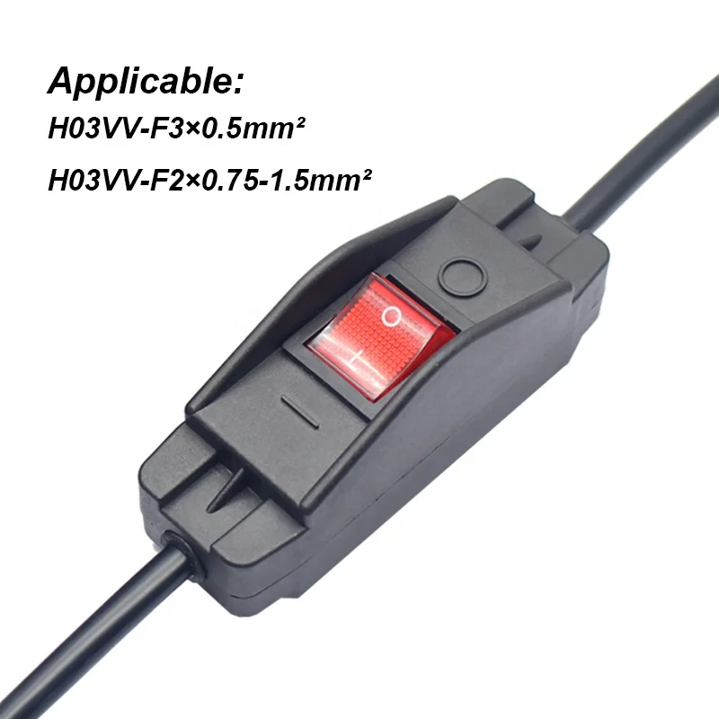 250v 30a Heavy Duty Large Current Led Indicator Light Inline Cord