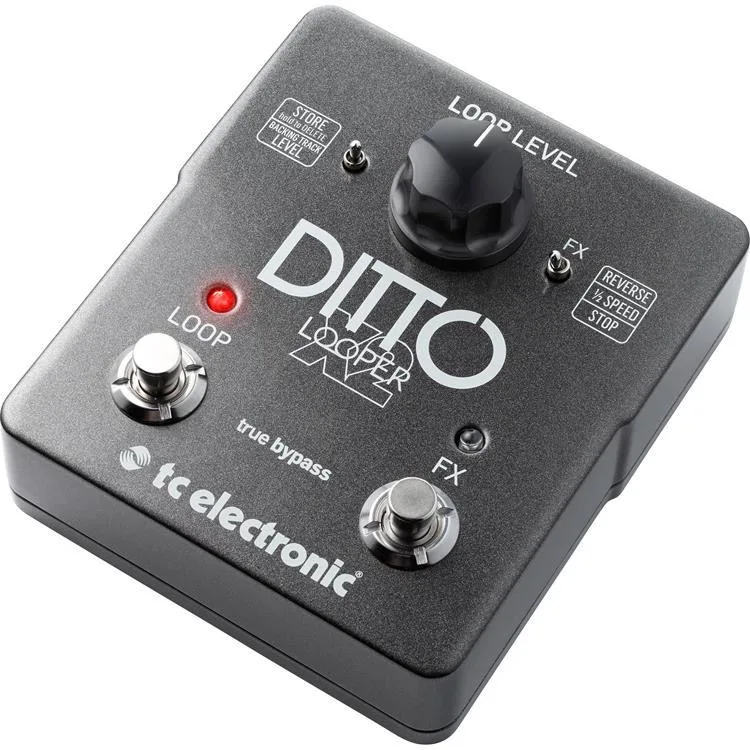 Tc Electronics Ditto Jam X2 Looper Electric Guitar Bass Distortion