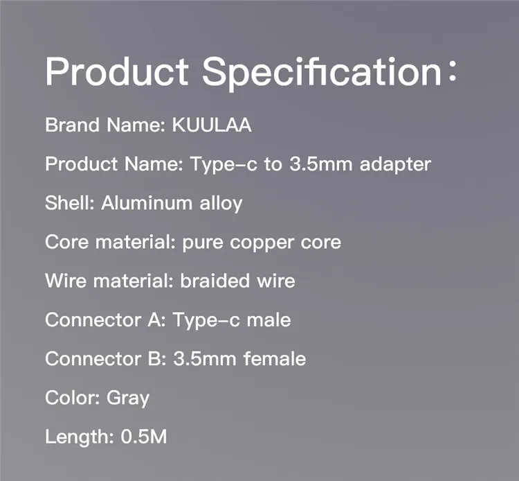 	
type c to 3.5mm audio adapter