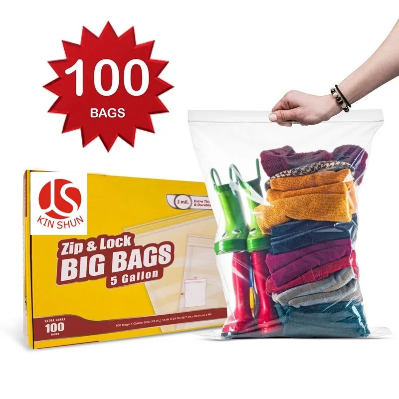 extra large plastic zip bags