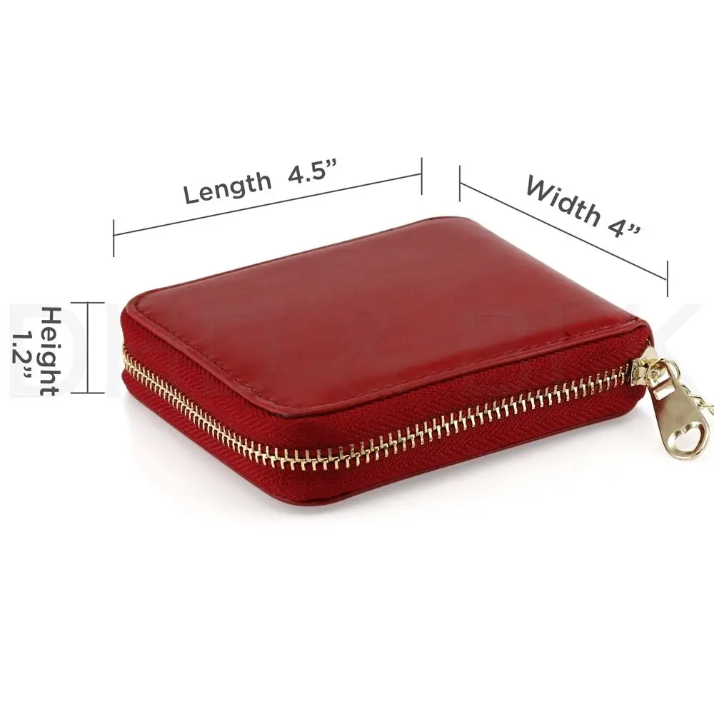 Womens Leather Small Mini Wallet Card Holder Zip Coin Purse Clutch Handbag New