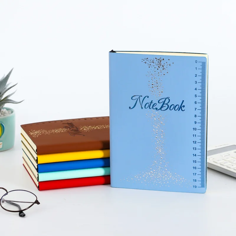 Promotion Printing Colorful Luxury Custom Recycled A5 PU leather Notebook