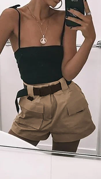 Wholesale High Waist Shorts Casual 