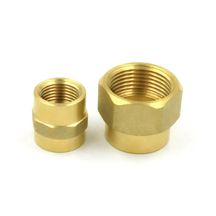 Brass Coupling Hex Nipple Adaptor Socket Bushing Plumbing Pipe Fitting
