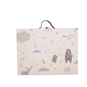 luggage style luxury gift hard cardboard luxury clothing baby shoes clothes box packaging supplies