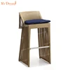 Mr.Dream new modern rattan coffee shop high chair / high top bar stool(accept customized)