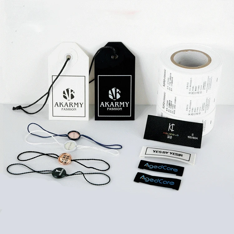 High Quality Luxury Hang Tag Custom Clothing Manufacturers Tags Black