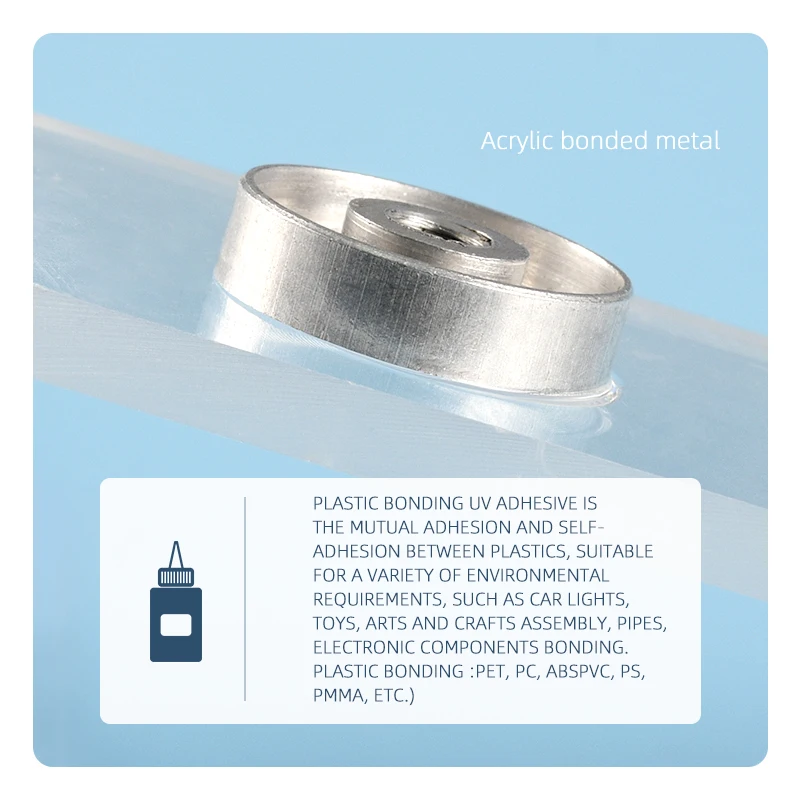 Plastic Uv Adhesive Transparent Nontrace Glue Adhesive Acrylic Pet Uv