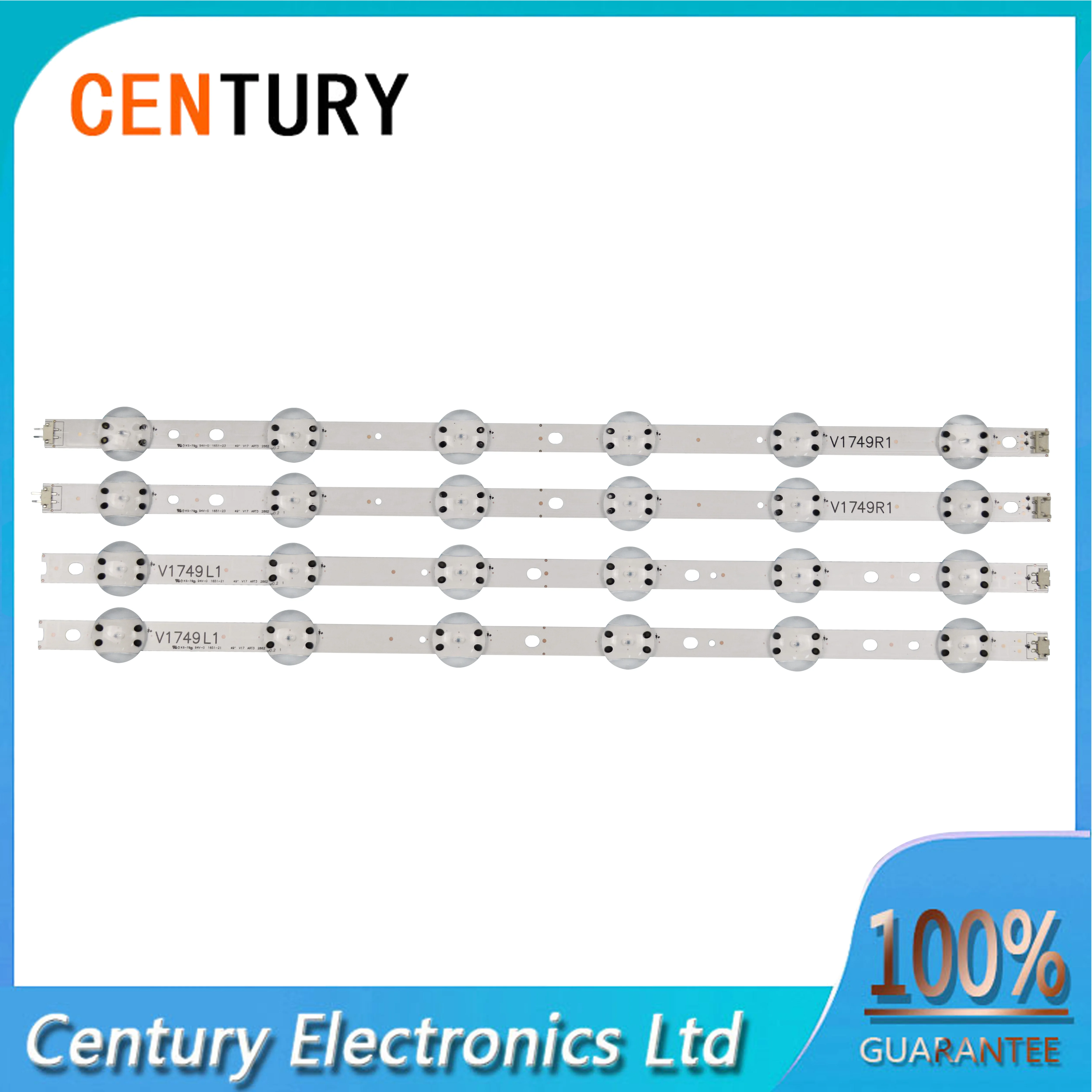 4pcs led strip light for lg 49 v17 art3 2862 rev0 2 1 v17 49 l1 r1 for shark ax952 49uv340c 49uj6565 49uj670v zd 49uj651v buy led strip lights 49 v17 art3 2862 rev0 2