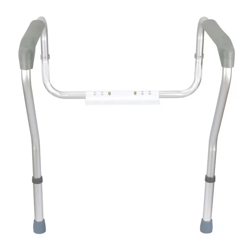 Medical Bathroom Adjustable Height Toilet Rail Grab Bar And Commode