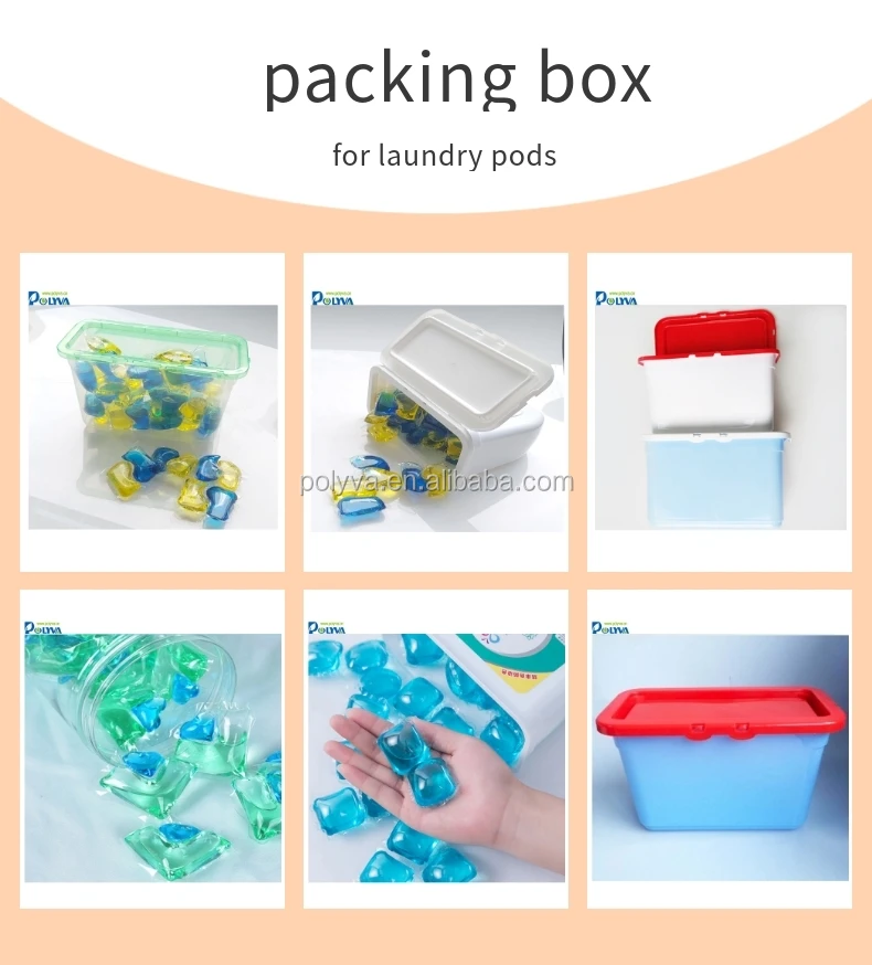 eco-friendly plastic box for packing laundry pods