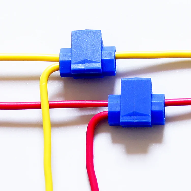 qwt绝缘t型抽头塑料电缆压接端子scotch snap lock无焊快速接头电线