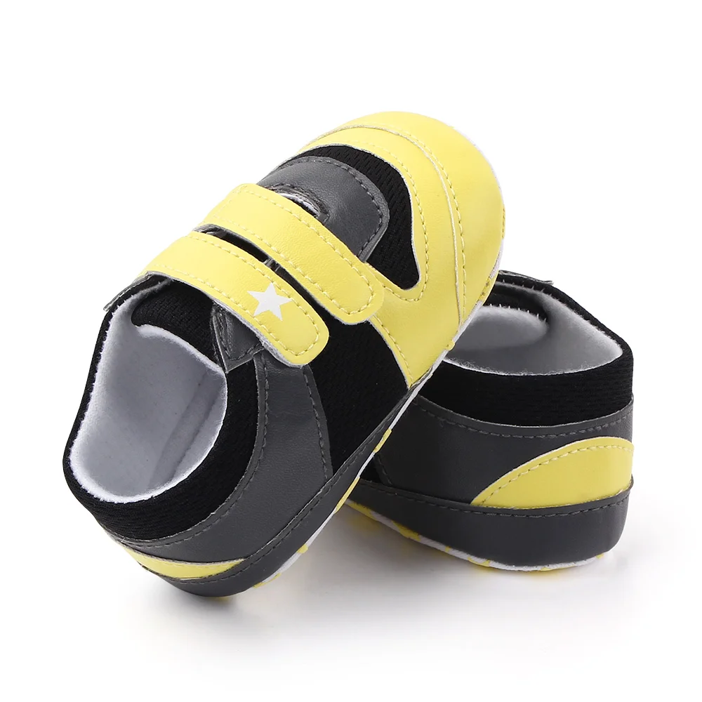 New patchwork design baby shoes boy kids casual sport shoes soft sole  infant  toddler shoes details