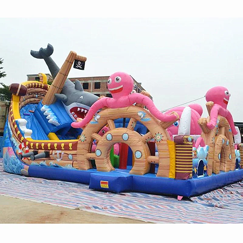 Pirate Ship Jeu Gonflable Big Jumping Castle Huge Blow Up Large Biggest