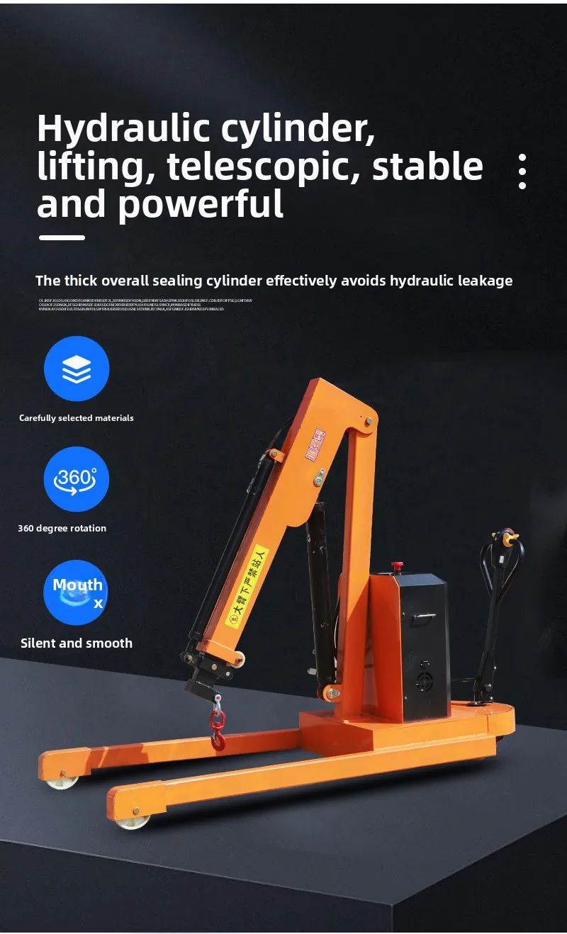 2 Ton Fully Electric Telescopic Crane - Compact & Versatile
