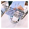 Super fairy hair band Korea popular sweet female bow cloth art wide edge simple tower hairband