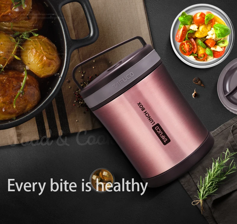 Custom wholesale keep hot 24 hour thermos mini tin tiffin carrier insulated 304 stainless steel kids bento lunch box