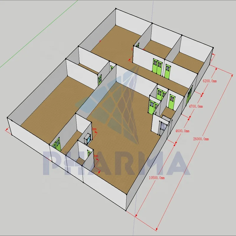 product-50 Square Modular Clean Room Workshop Dust Free Room-PHARMA-img-1