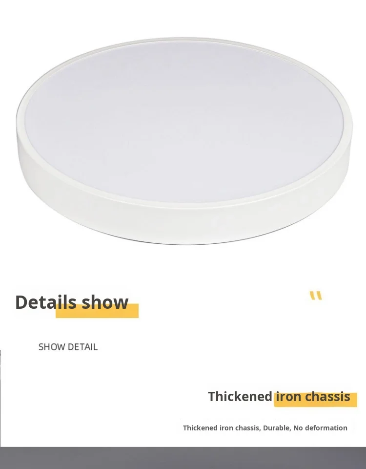 product modern led simple ceiling light iron base 4000k ip44 for living dining room balcony corridor home office decoration zhongshan-9