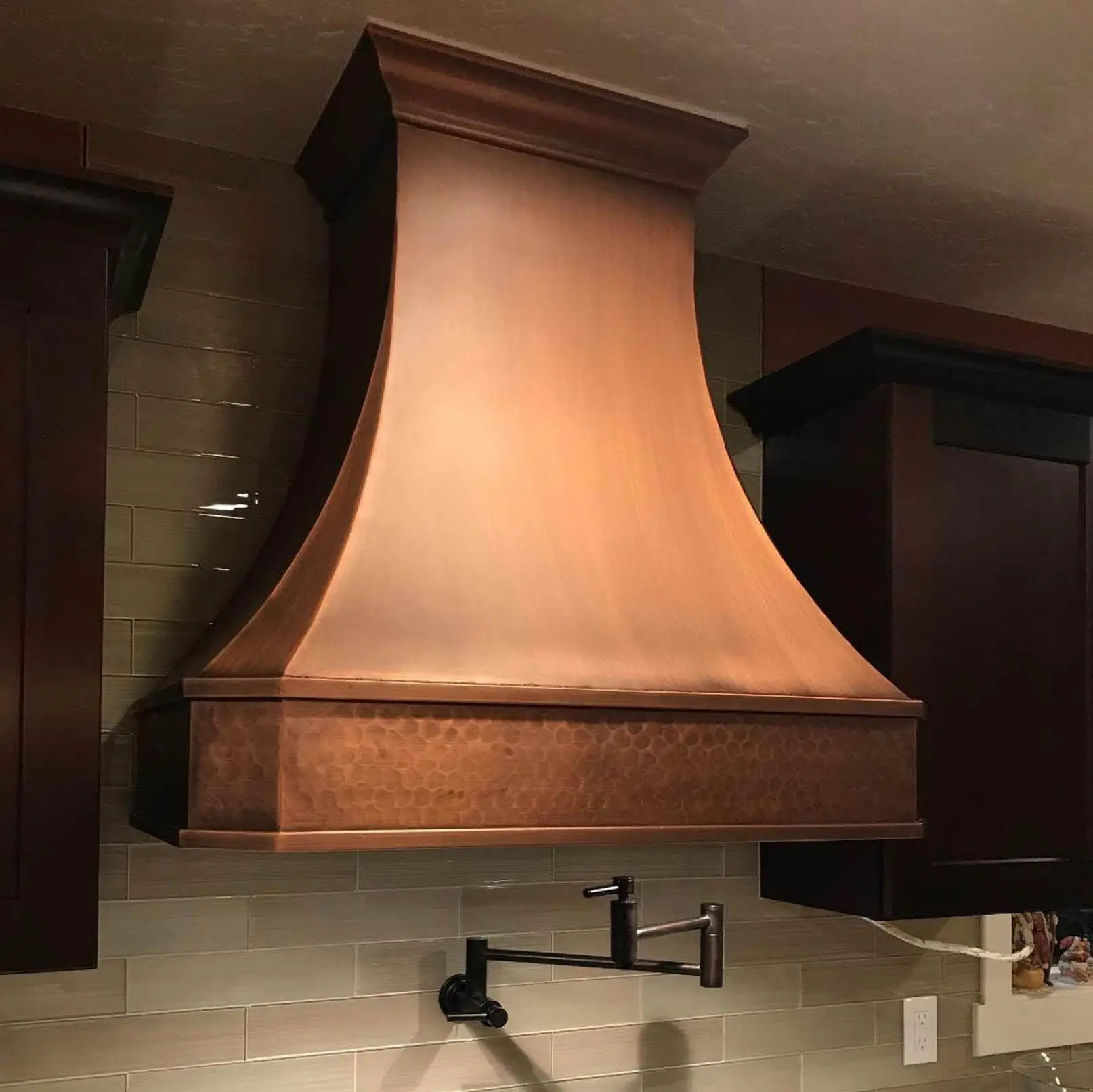 Copper Kitchen Hoods With Straps Wall Mounted Brass Range Hood Customize Luxury New Style One