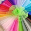Bulk price polyester 100 yards mesh fabric tulle roll wholesale