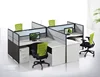 Customize furniture Modular full fabric partition L shape office furniture table
