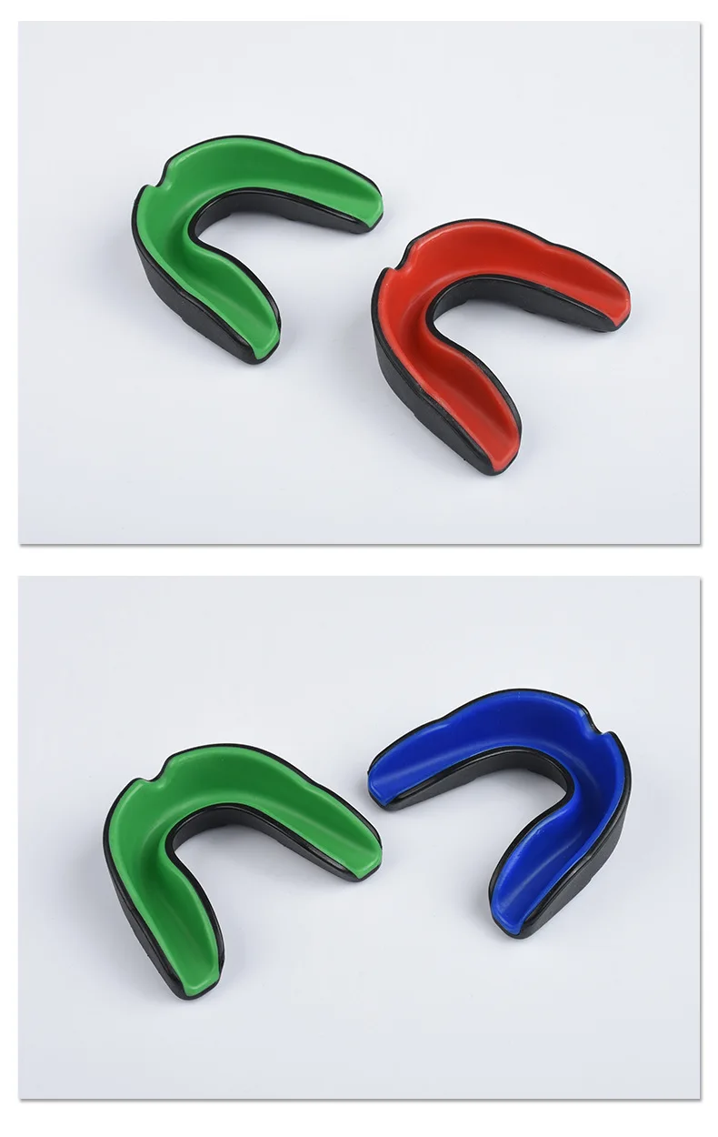 Two-Color Safety Teeth Protector Mouthguard Contact Sports Gear for Boxing MMA Football Basketball Muay Taekwondo Other Sports