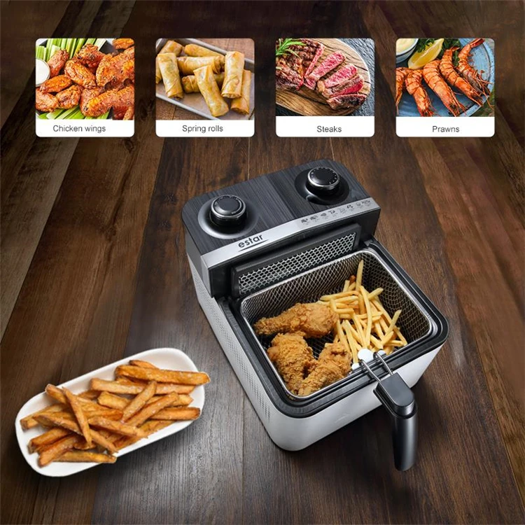 Double Knob Control Multifunction Industrial Hot Air Fryer - Buy Hot ...