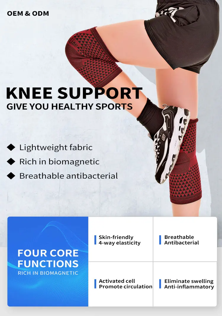 Best Tourmaline Nano Magnetic Fiber Knee Arthritis Compression Knee sleeve Injury Recovery knee Support For Joint Pain Relief.jpg