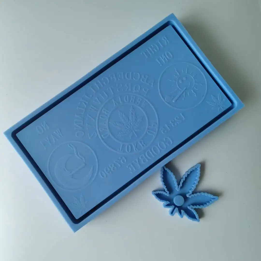 New Design Weed Tray Weedja Tray 420 Rolling Tray Silicone Mold Resin