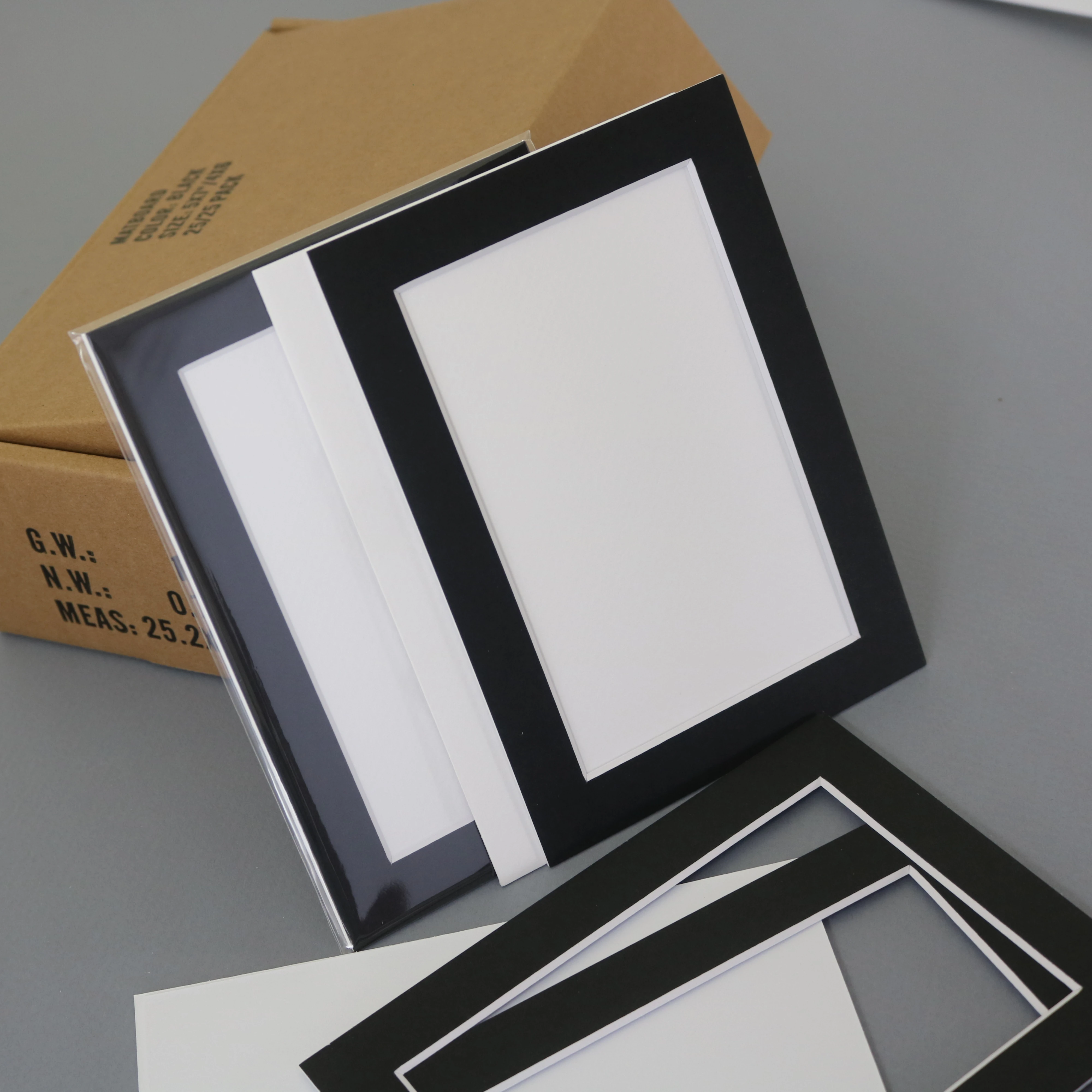 5x7 inch acid-free paper photo frame 25 Set, suitable for exhibitions/graduations/weddings manufacture