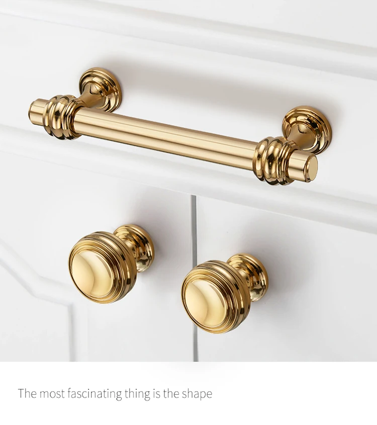 Yonfia Hot New Luxury Furniture Drawer Handle Pull Rose Gold New Luxury Furniture Drawer Handle Pull