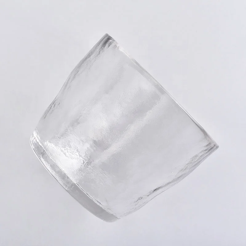 Clear logo printing candle cup tea light glass candle jars in bulk